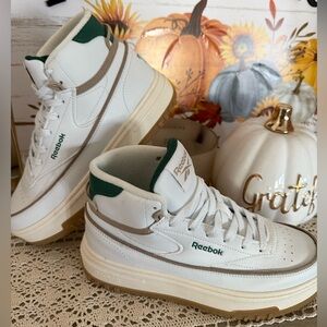 Reebok Classic Green and White Shoes